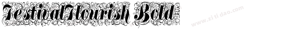 FestivalFlourish Bold字体转换